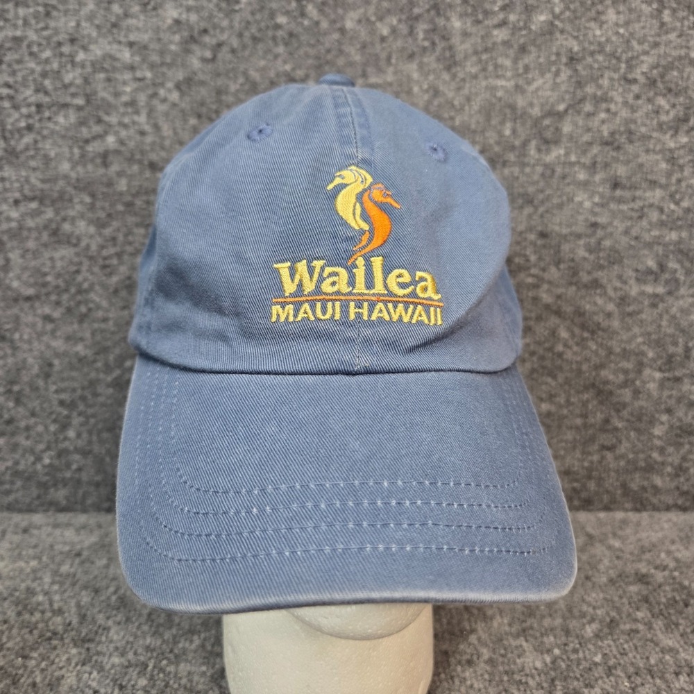 Imperial Wailea Golf Club Logo Hat Maui Hawaii Blue Cap Mens Adjustable One Size